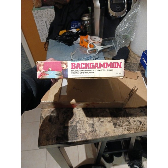 Vintage Empire 1970's Backgammon Board Game #1690- Complete! - Picture 3 of 16